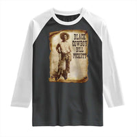 Black Cowboy Bill Pickett Raglan Shirt African American Cowboys Black History