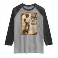Black Cowboy Bill Pickett Raglan Shirt African American Cowboys Black History