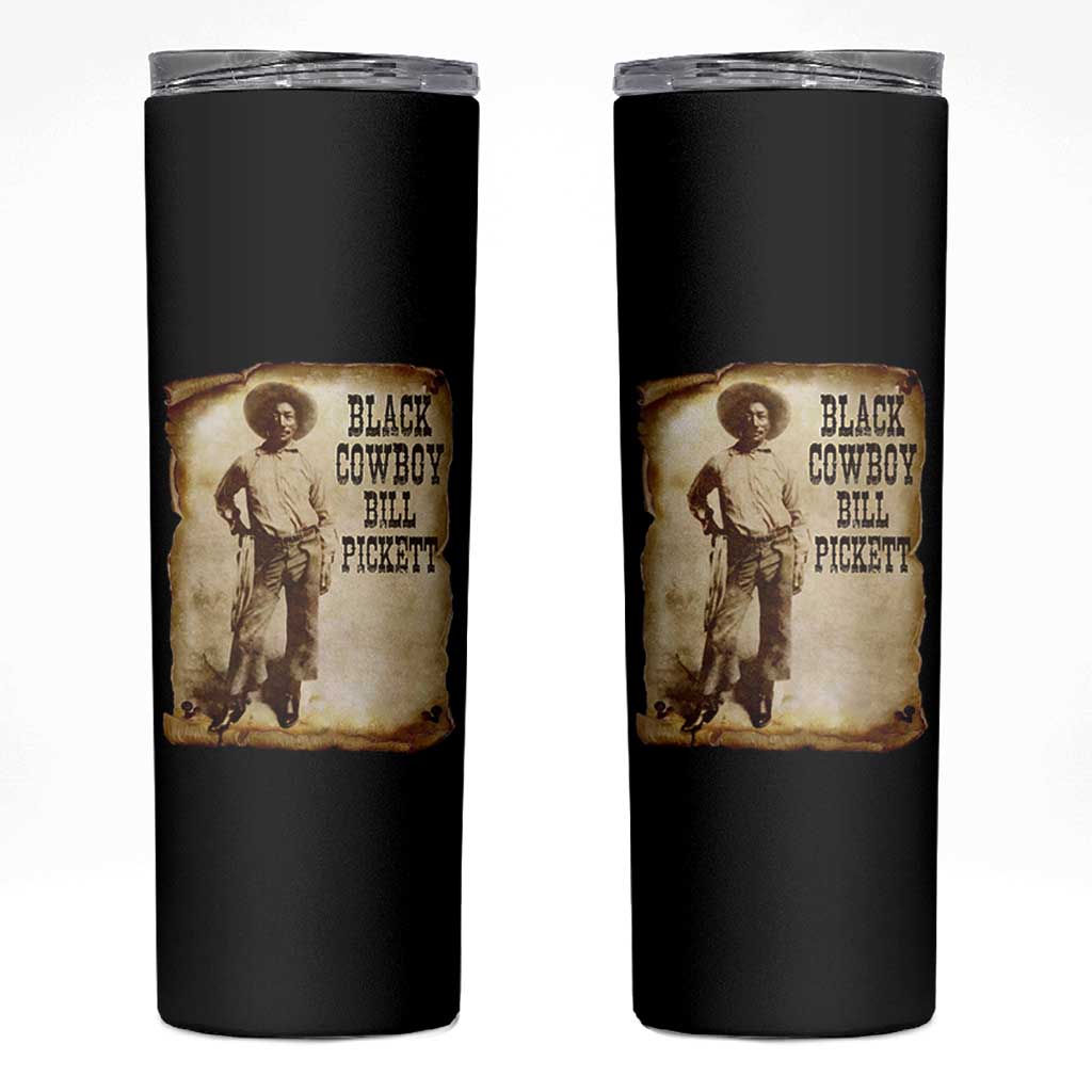 Black Cowboy Bill Pickett Skinny Tumbler African American Cowboys Black History