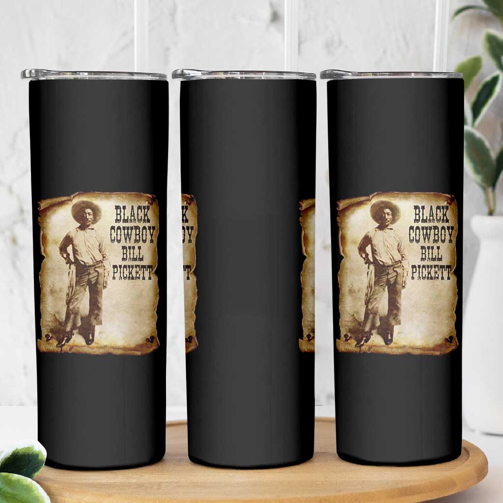Black Cowboy Bill Pickett Skinny Tumbler African American Cowboys Black History