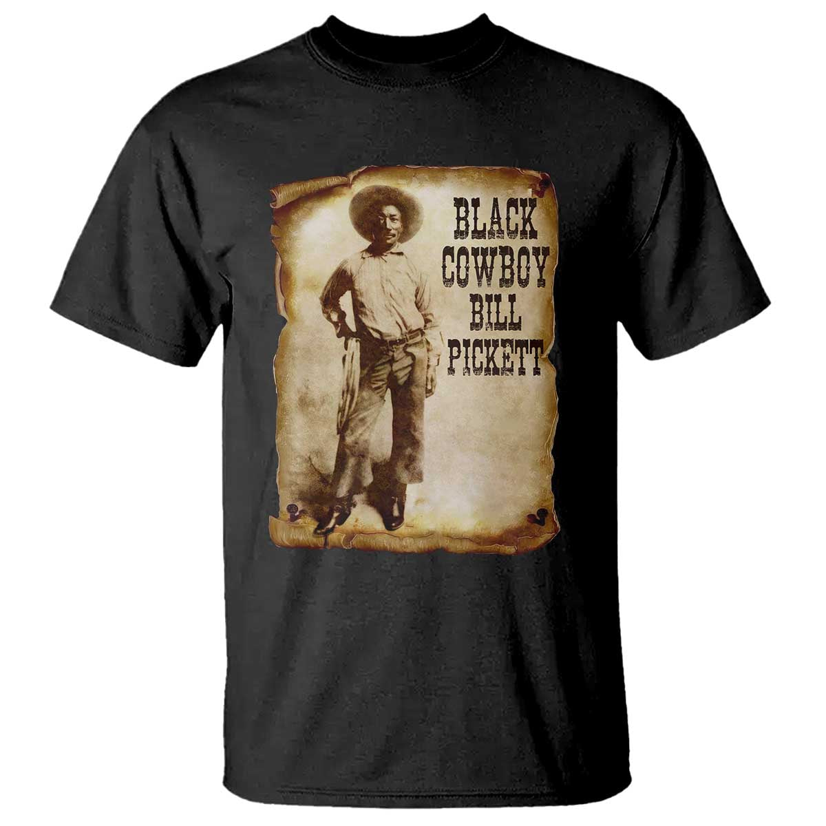 Black Cowboy Bill Pickett T Shirt African American Cowboys Black History