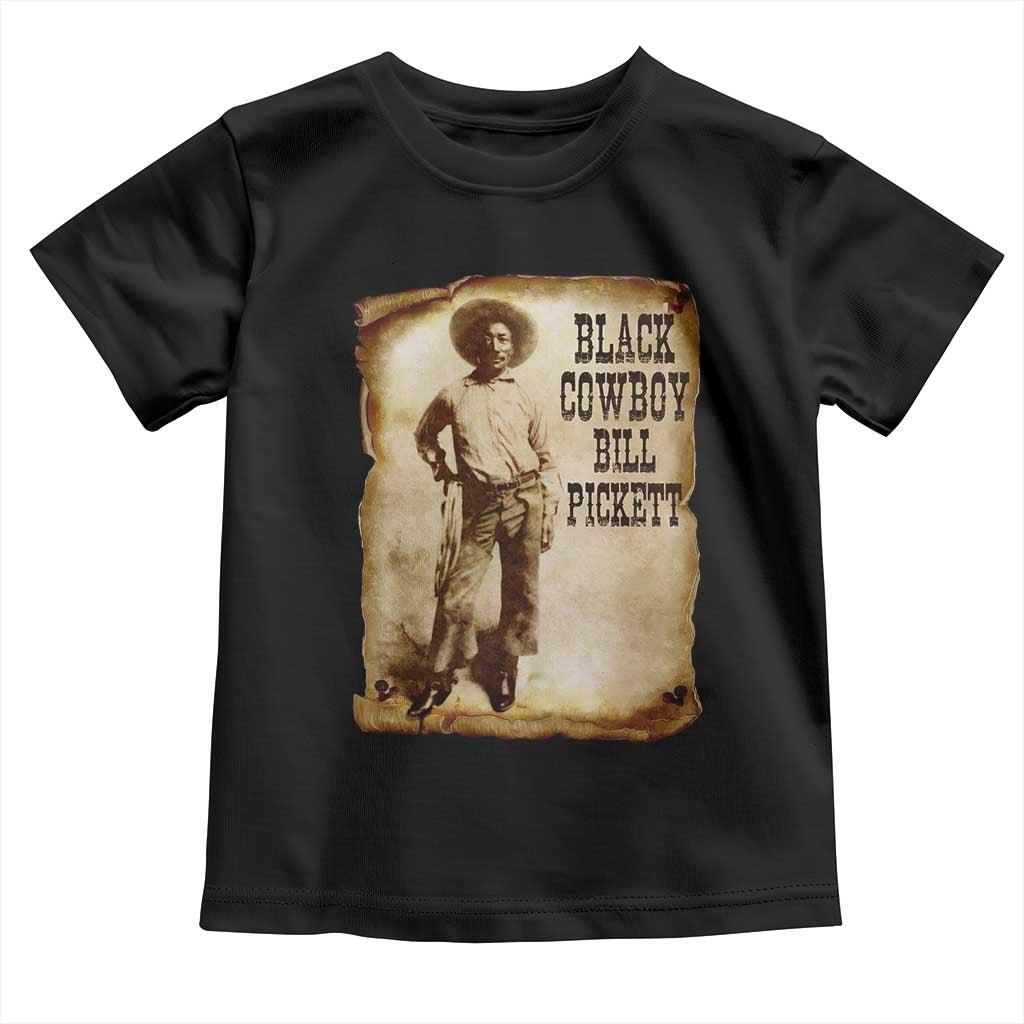 Black Cowboy Bill Pickett Toddler T Shirt African American Cowboys Black History