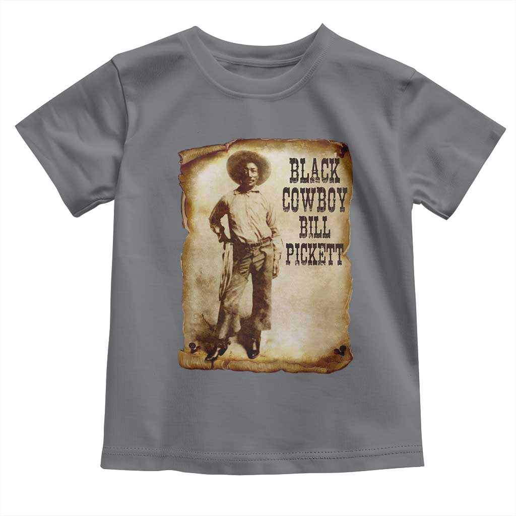 Black Cowboy Bill Pickett Toddler T Shirt African American Cowboys Black History