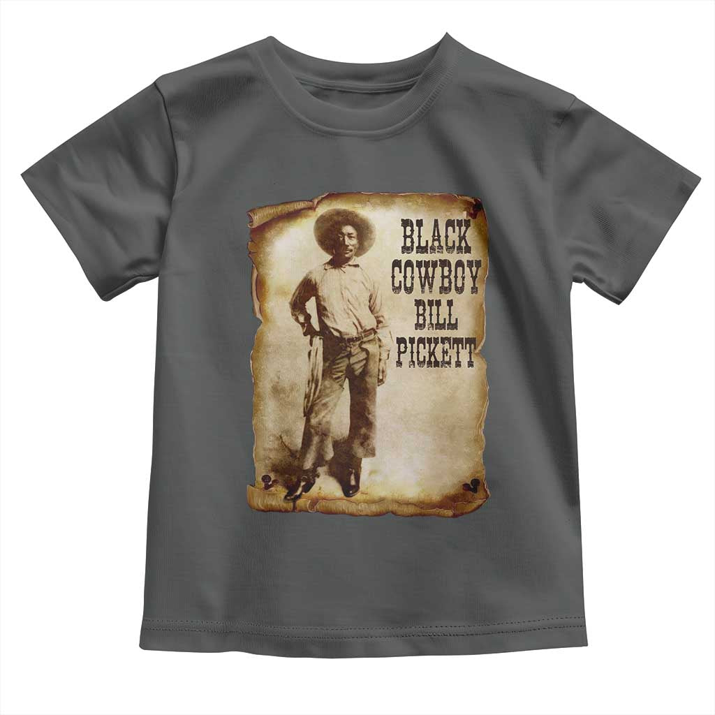 Black Cowboy Bill Pickett Toddler T Shirt African American Cowboys Black History