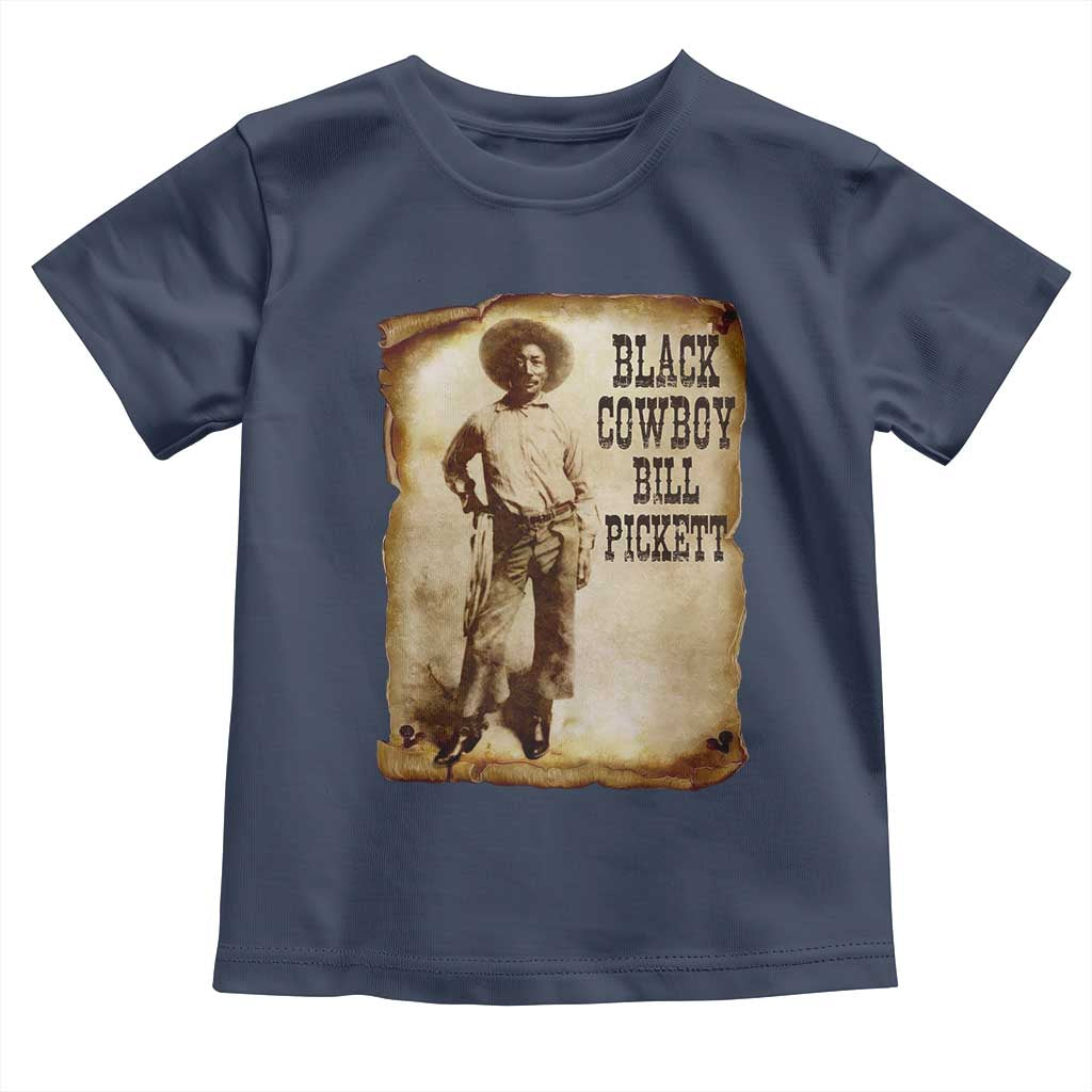 Black Cowboy Bill Pickett Toddler T Shirt African American Cowboys Black History