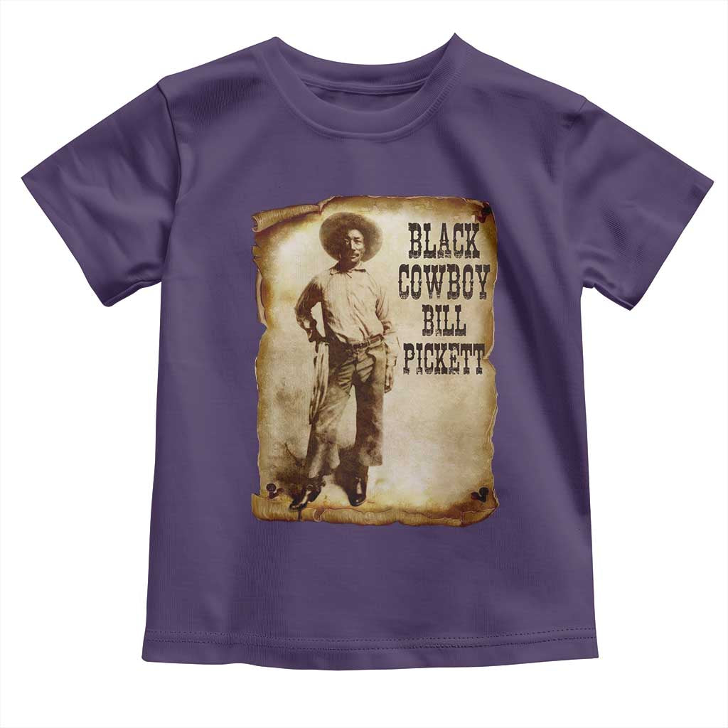 Black Cowboy Bill Pickett Toddler T Shirt African American Cowboys Black History