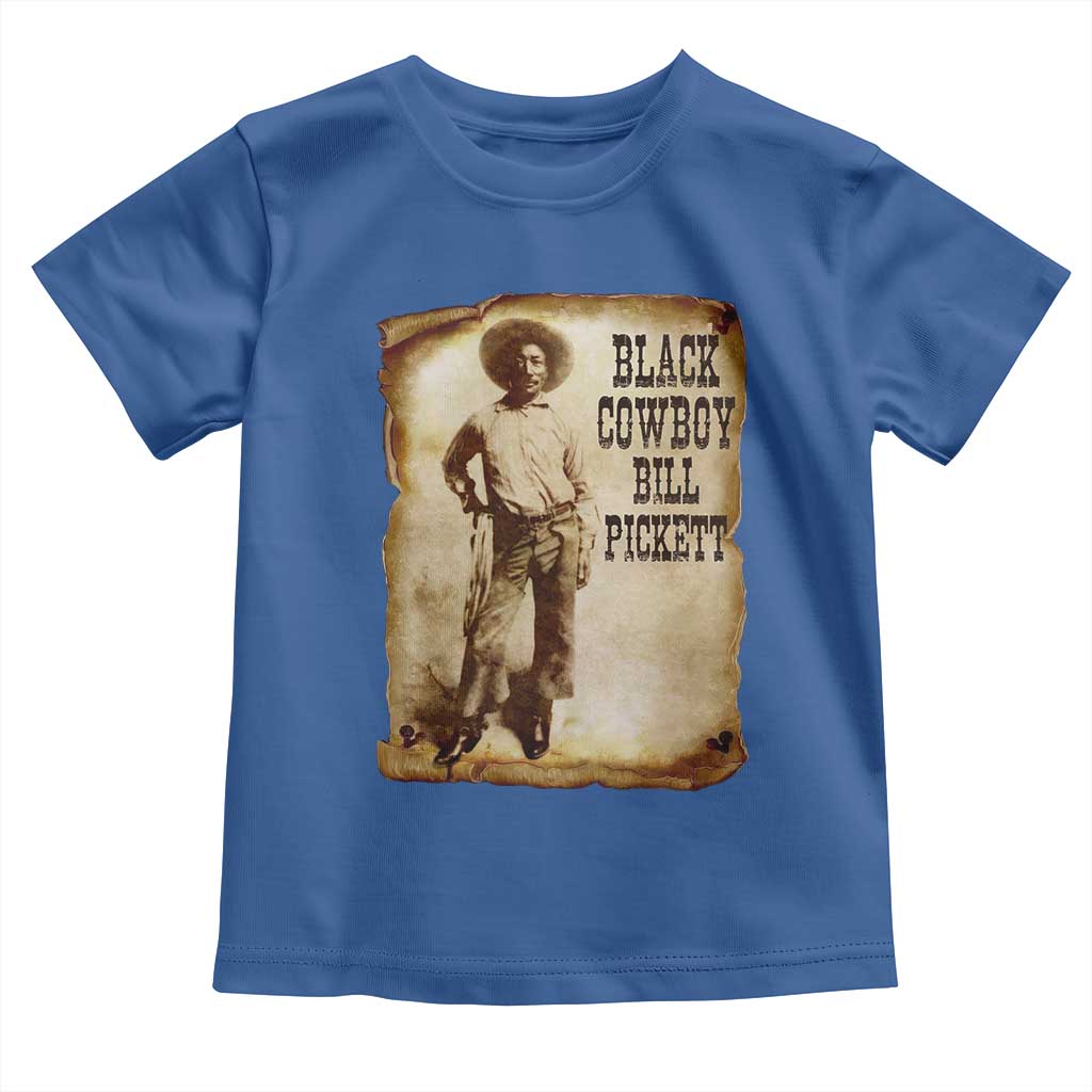 Black Cowboy Bill Pickett Toddler T Shirt African American Cowboys Black History