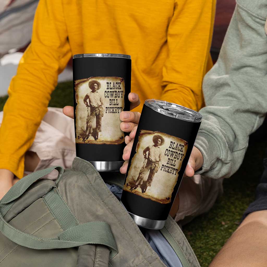 Black Cowboy Bill Pickett Tumbler Cup African American Cowboys Black History