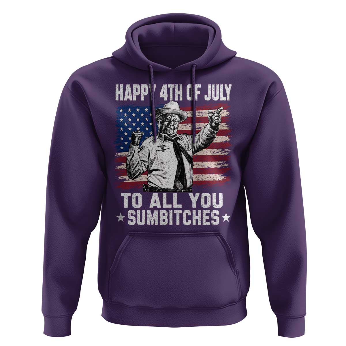 Happy 4th Of July To All You Sumbitches Hoodie Funny Independence Day Meme American Flag
