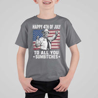 Happy 4th Of July To All You Sumbitches T Shirt For Kid Funny Independence Day Meme American Flag