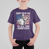 Happy 4th Of July To All You Sumbitches T Shirt For Kid Funny Independence Day Meme American Flag