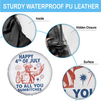 Happy 4th Of July To All You Sumbitches Spare Tire Cover Funny Independence Day Meme