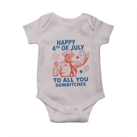 Happy 4th Of July To All You Sumbitches Baby Onesie Funny Independence Day Meme