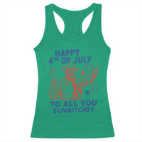 Happy 4th Of July To All You Sumbitches Racerback Tank Top Funny Independence Day Meme