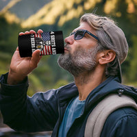 Funny 4th of July Abraham Lincoln Drinking Beer 4 in 1 Can Cooler Tumbler 4 Shots and 7 Beers Ago Patriotic Independence Day Meme