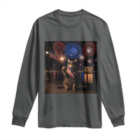 USA 250th Anniversary Cat Long Sleeve Shirt Funny 4th Of July Independence Day 250 Years 1776 2026 Patriotic Celebration Meme