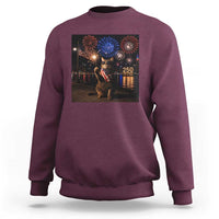 USA 250th Anniversary Cat Sweatshirt Funny 4th Of July Independence Day 250 Years 1776 2026 Patriotic Celebration Meme