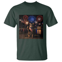 USA 250th Anniversary Cat T Shirt Funny 4th Of July Independence Day 250 Years 1776 2026 Patriotic Celebration Meme