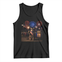 USA 250th Anniversary Cat Tank Top Funny 4th Of July Independence Day 250 Years 1776 2026 Patriotic Celebration Meme