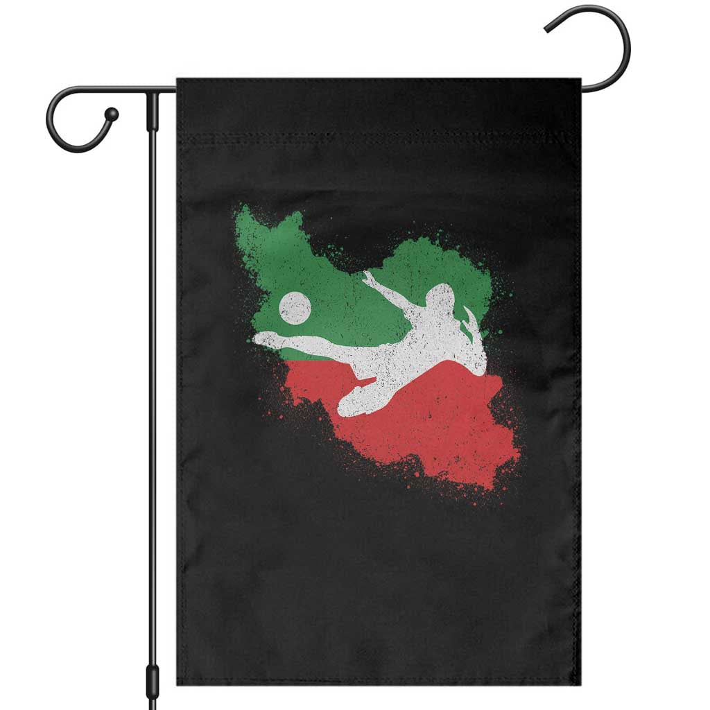 Iran Soccer Garden Flag Vintage Watercolors Iran Flag Iranian World Football Fan