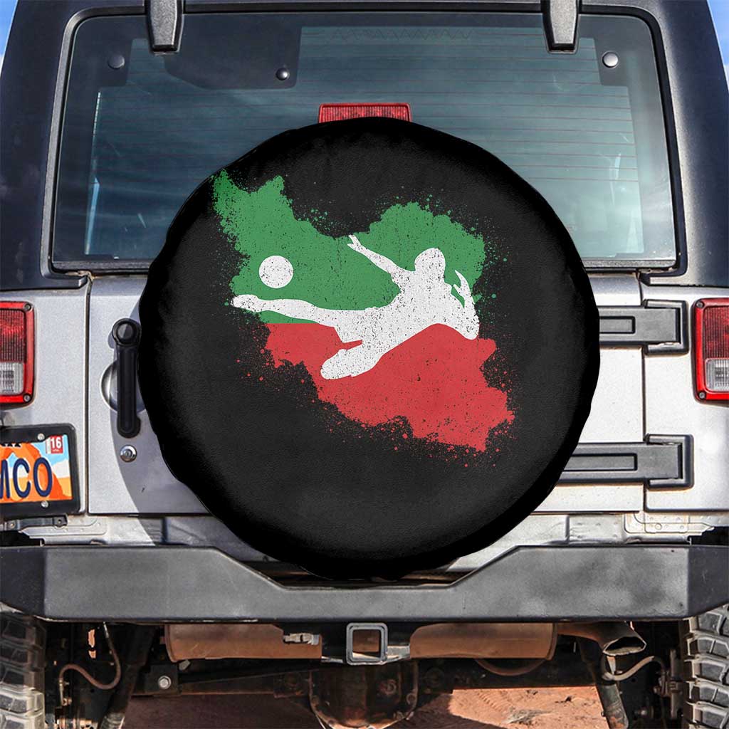 Iran Soccer Spare Tire Cover Vintage Watercolors Iran Flag Iranian World Football Fan