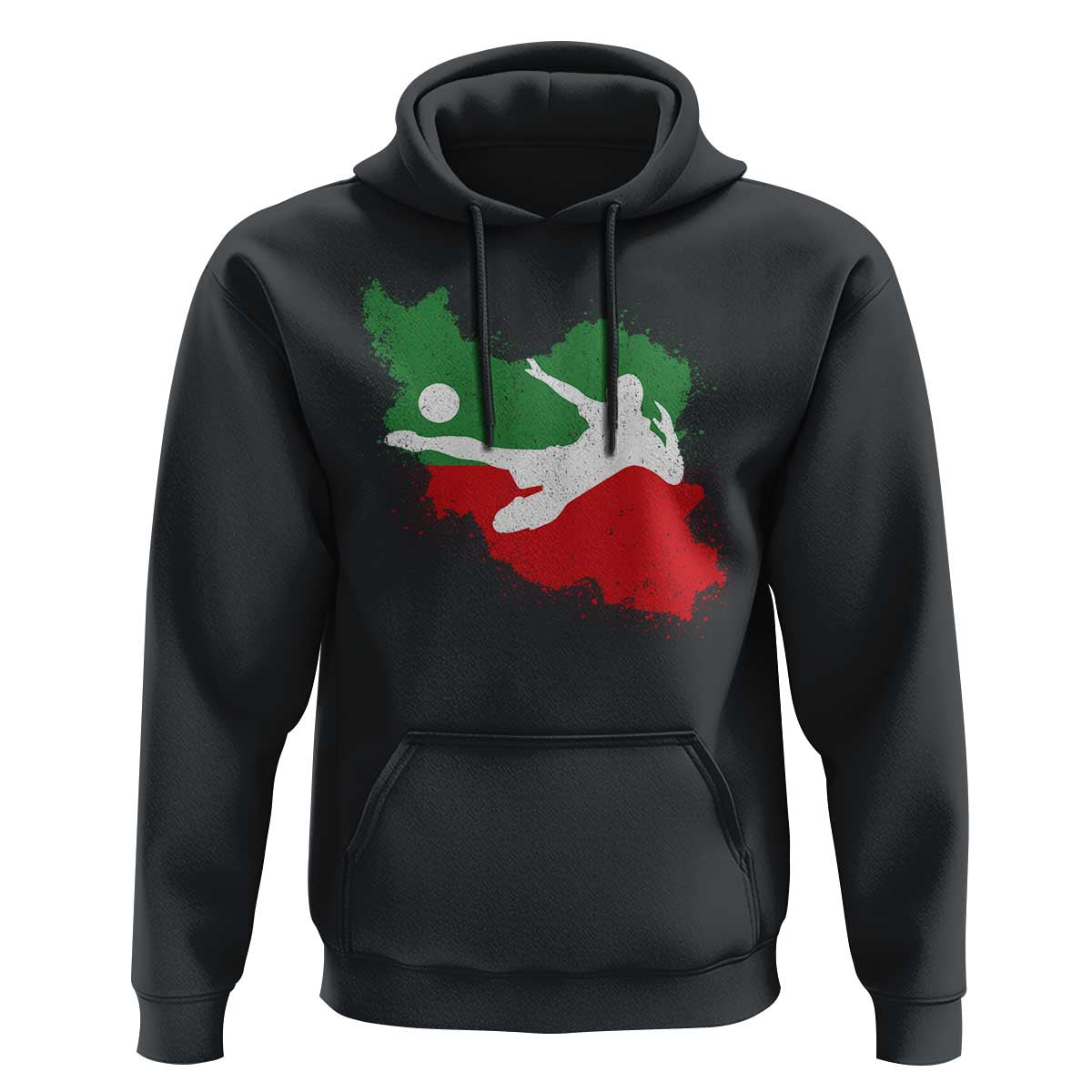 Iran Soccer Hoodie Vintage Watercolors Iran Flag Iranian World Football Fan