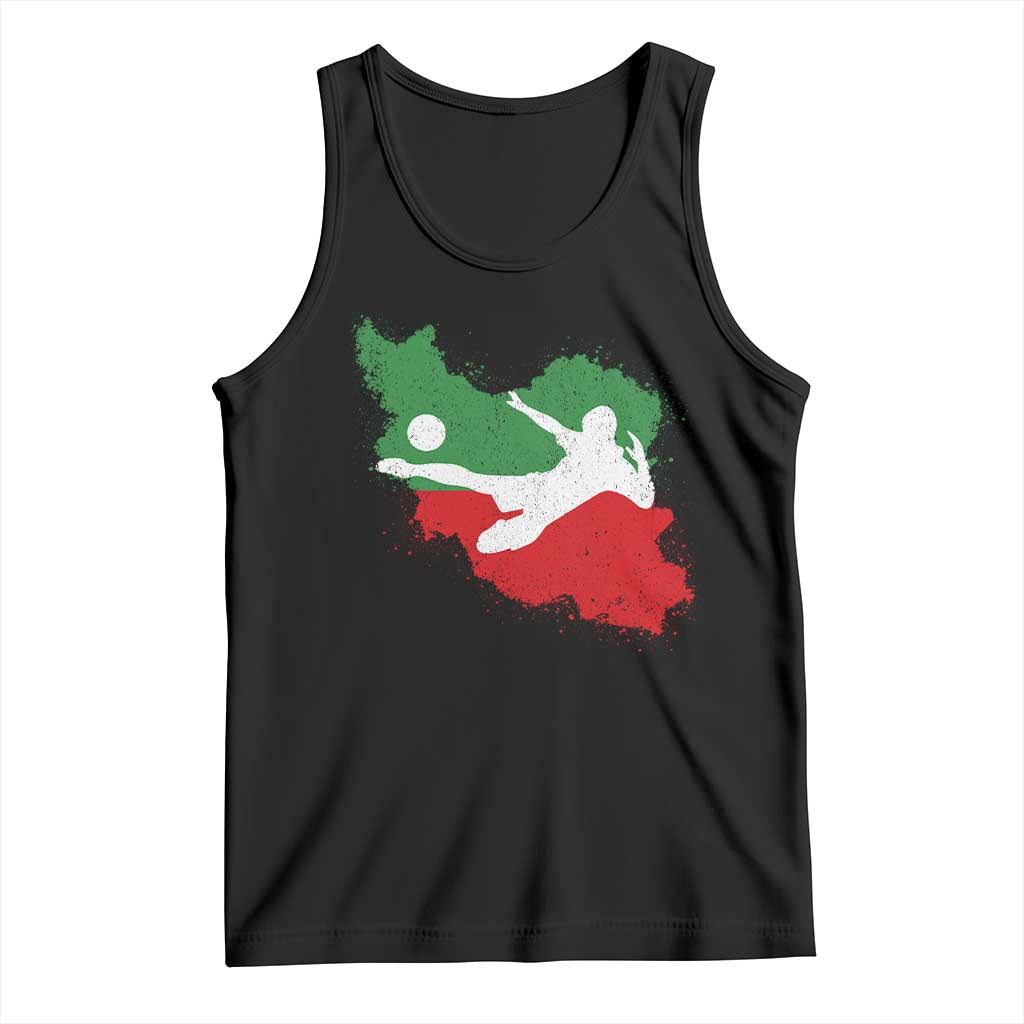 Iran Soccer Tank Top Vintage Watercolors Iran Flag Iranian World Football Fan
