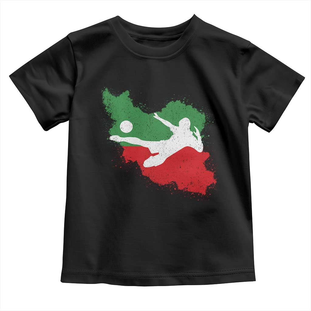 Iran Soccer Toddler T Shirt Vintage Watercolors Iran Flag Iranian World Football Fan