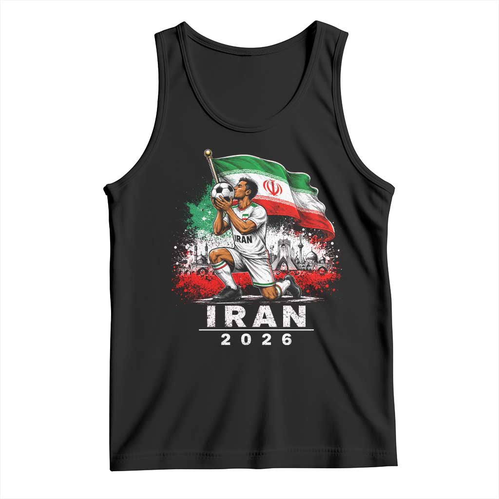 Iran Soccer 2026 Tank Top Retro Vintage Watercolors Iranian Persian World Football Fan