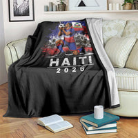 Haiti Soccer 2026 Throw Blanket Haitian World Football Fan Ayiti Lover