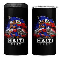 Haiti Soccer 2026 4 in 1 Can Cooler Tumbler Haitian World Football Fan Ayiti Lover