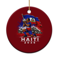 Haiti Soccer 2026 Ceramic Ornament Haitian World Football Fan Ayiti Lover