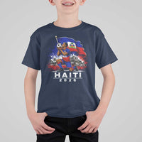 Haiti Soccer 2026 T Shirt For Kid Haitian World Football Fan Ayiti Lover