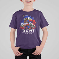 Haiti Soccer 2026 T Shirt For Kid Haitian World Football Fan Ayiti Lover