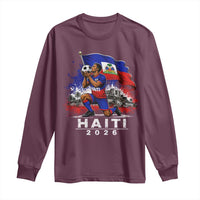Haiti Soccer 2026 Long Sleeve Shirt Haitian World Football Fan Ayiti Lover