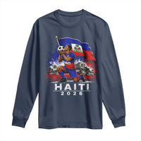 Haiti Soccer 2026 Long Sleeve Shirt Haitian World Football Fan Ayiti Lover
