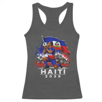 Haiti Soccer 2026 Racerback Tank Top Haitian World Football Fan Ayiti Lover