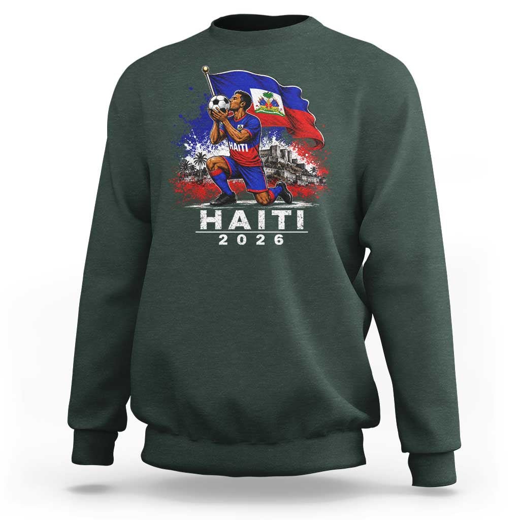 Haiti Soccer 2026 Sweatshirt Haitian World Football Fan Ayiti Lover