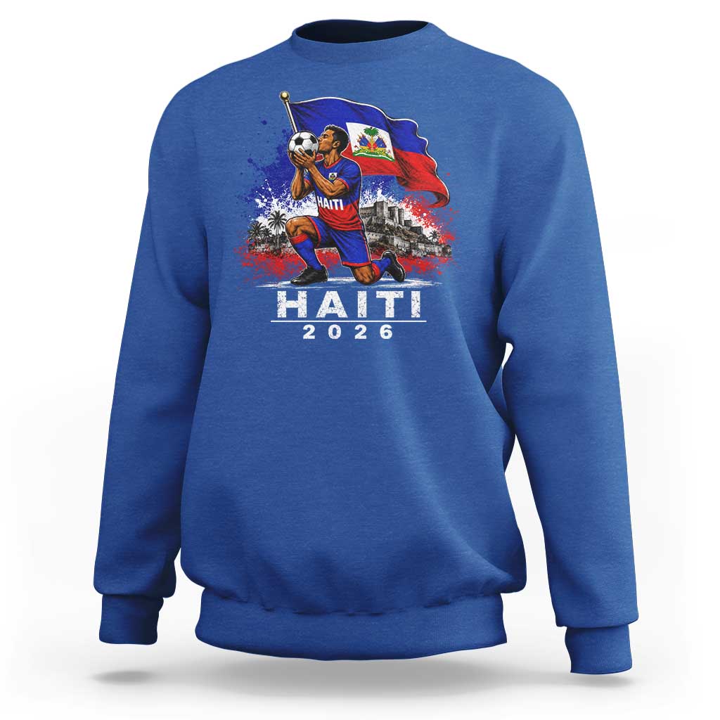 Haiti Soccer 2026 Sweatshirt Haitian World Football Fan Ayiti Lover