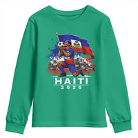 Haiti Soccer 2026 Youth Sweatshirt Haitian World Football Fan Ayiti Lover