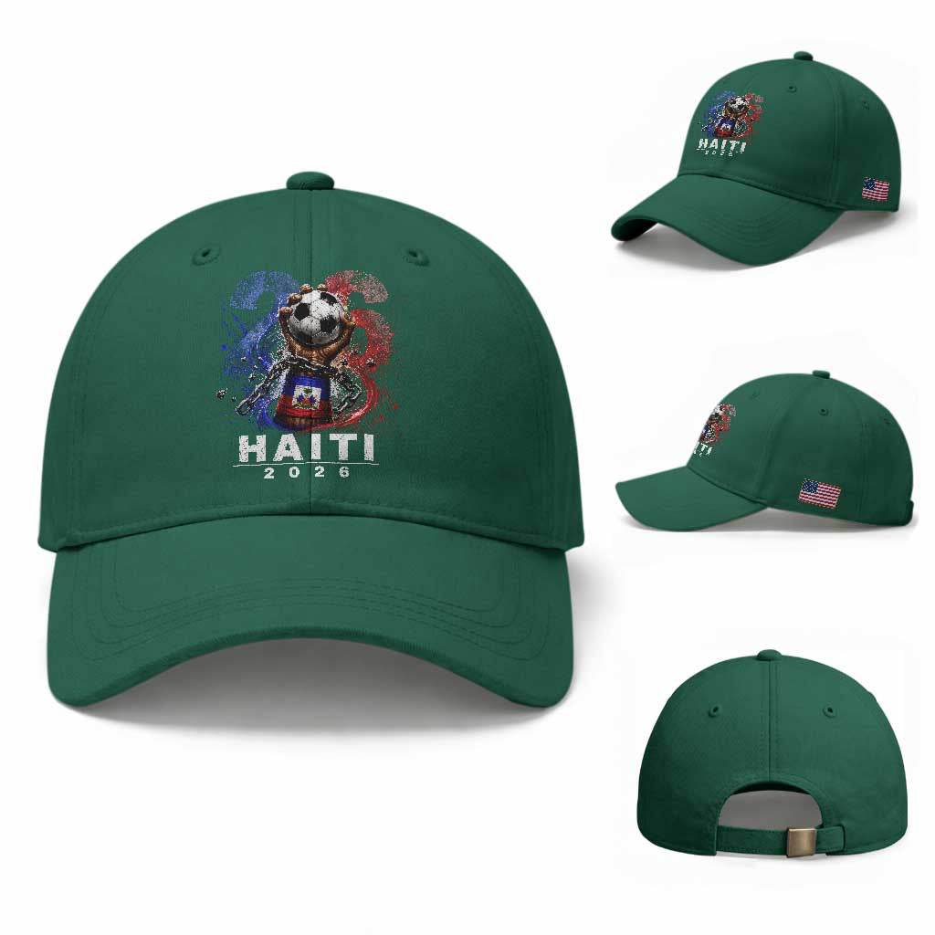 Haiti Soccer 2026 Baseball Cap World Football Fan Haitian Pride Ayiti