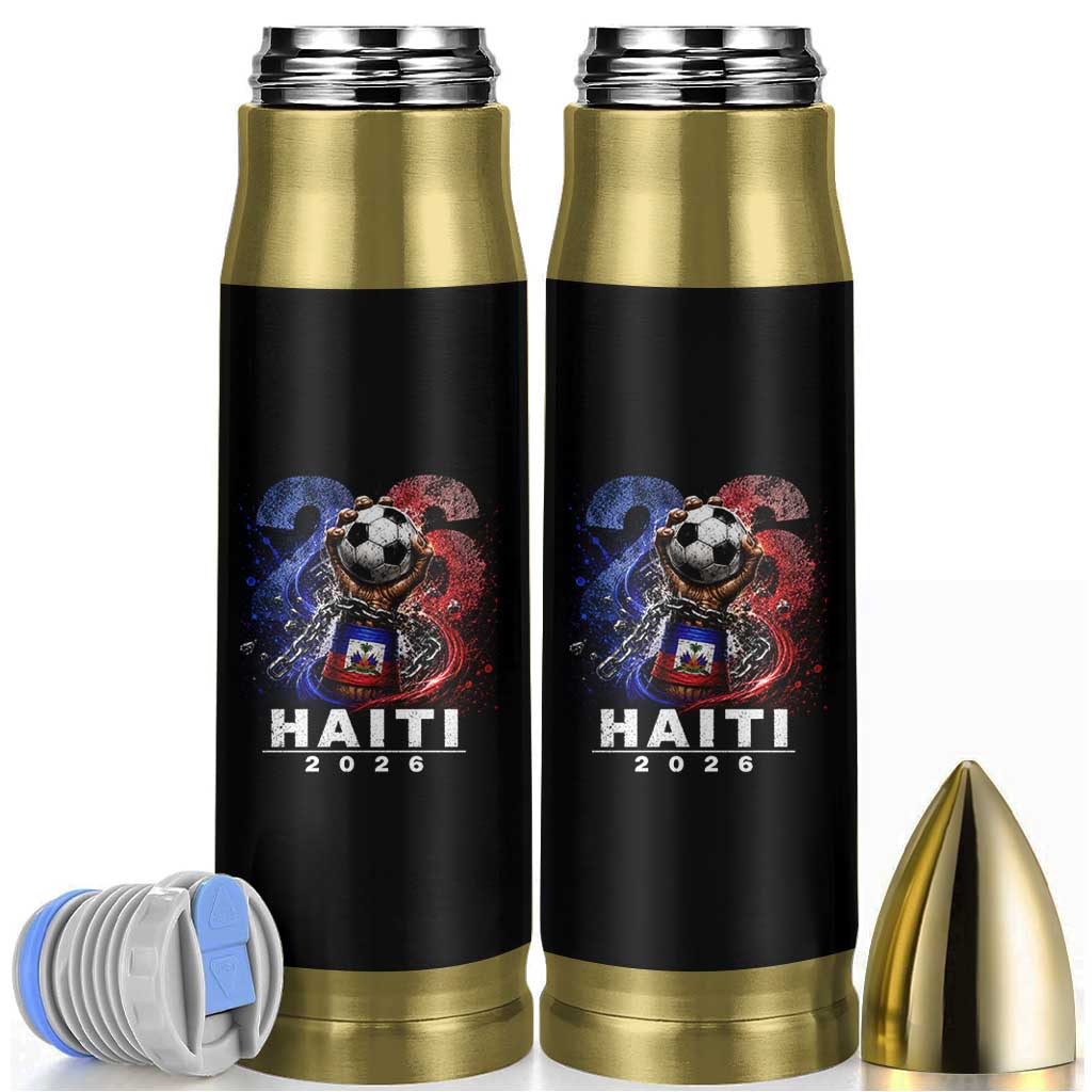 Haiti Soccer 2026 Bullet Tumbler World Football Fan Haitian Pride Ayiti