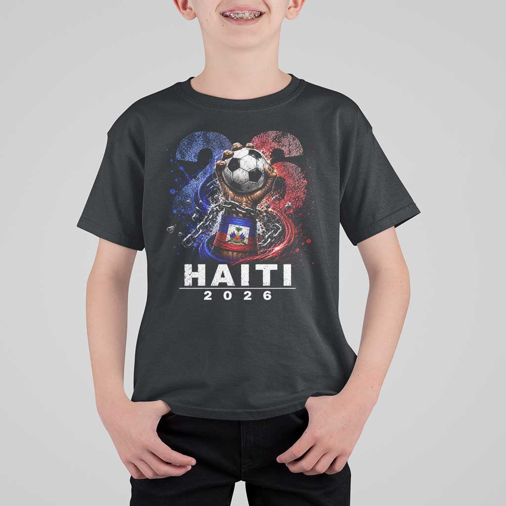 Haiti Soccer 2026 T Shirt For Kid World Football Fan Haitian Pride Ayiti