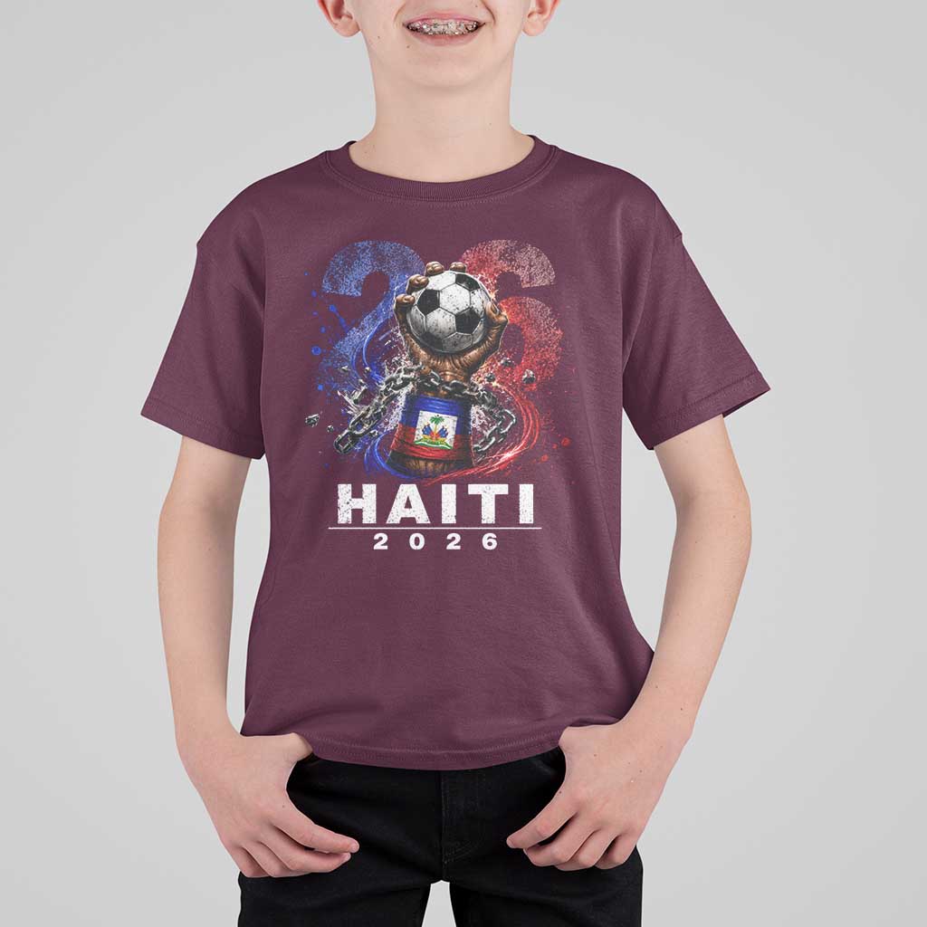 Haiti Soccer 2026 T Shirt For Kid World Football Fan Haitian Pride Ayiti