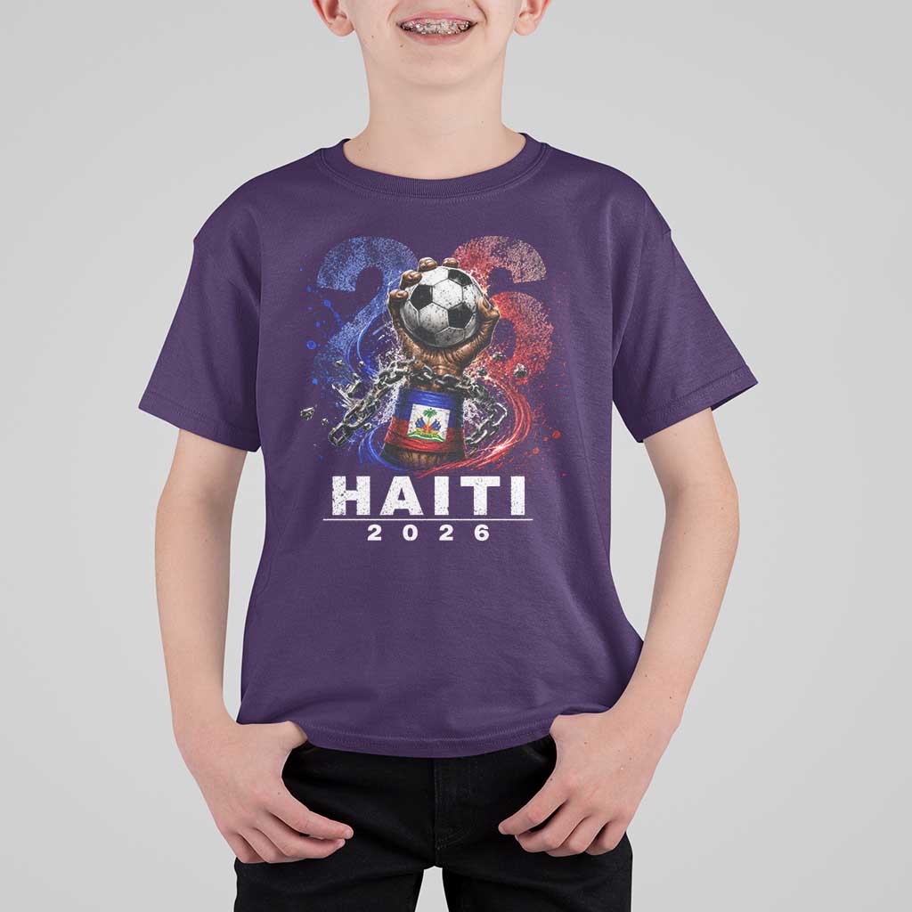 Haiti Soccer 2026 T Shirt For Kid World Football Fan Haitian Pride Ayiti