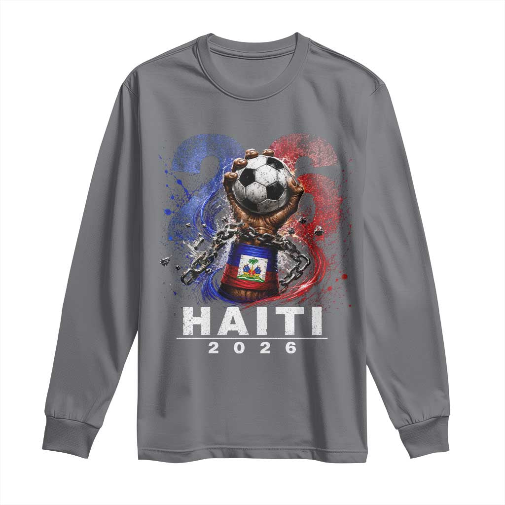 Haiti Soccer 2026 Long Sleeve Shirt World Football Fan Haitian Pride Ayiti