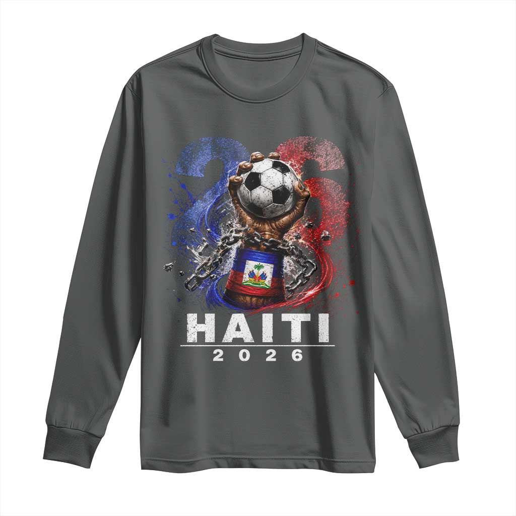 Haiti Soccer 2026 Long Sleeve Shirt World Football Fan Haitian Pride Ayiti