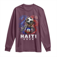 Haiti Soccer 2026 Long Sleeve Shirt World Football Fan Haitian Pride Ayiti