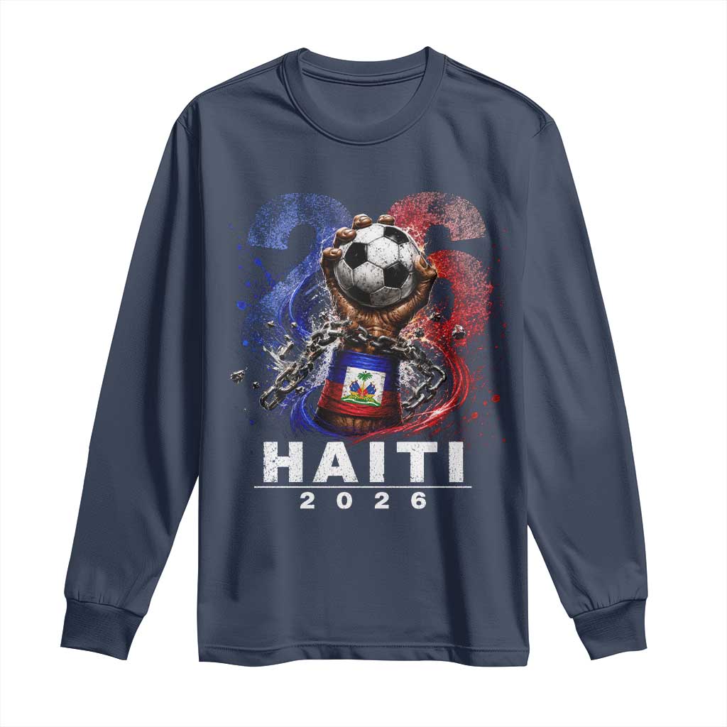 Haiti Soccer 2026 Long Sleeve Shirt World Football Fan Haitian Pride Ayiti