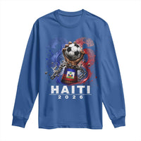 Haiti Soccer 2026 Long Sleeve Shirt World Football Fan Haitian Pride Ayiti